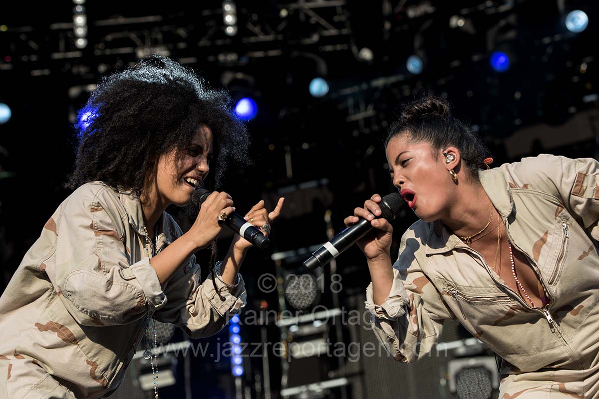 jazzopen stuttgart 2018: ibeyi am Schlossplatz Stuttgart am 18. Juli 2018