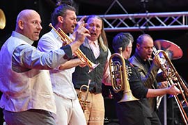 jazzopen stuttgart 2019: Mnozil Brass im Altes Schlo Stuttgart am 5.7.2019