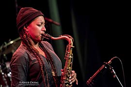 Nubya Garcia und Band im Sudhaus Tbingen am 2.11.2019